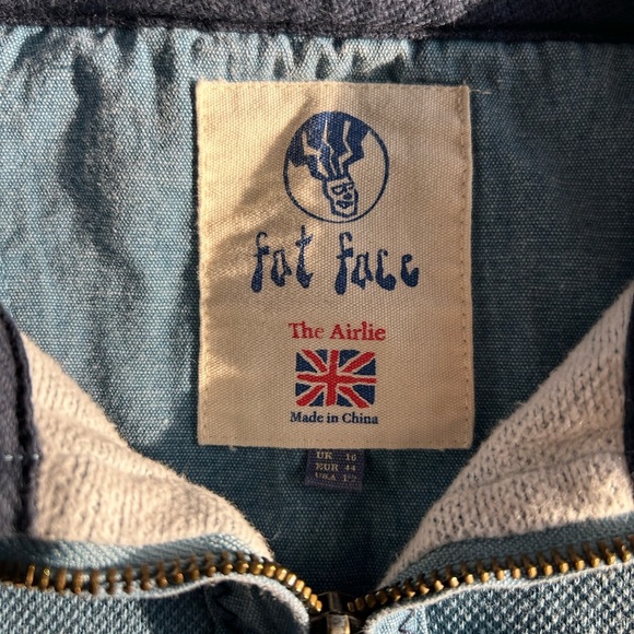 Fat Face Airlie 1/4 Zip Striped Sweater - Blue, Pink, Yellow - Picture 4 of 8